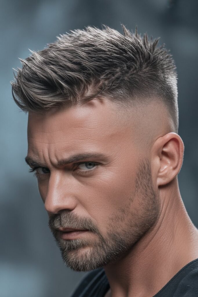 Mid Fade with Spiky Top