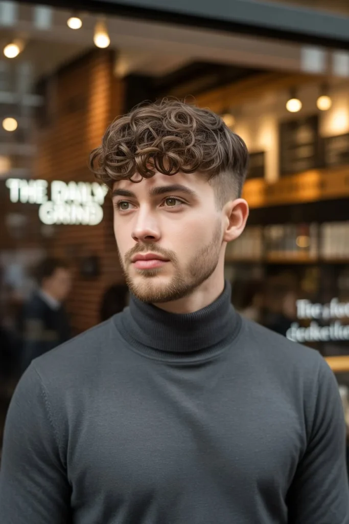 The Curly Curtain Bangs