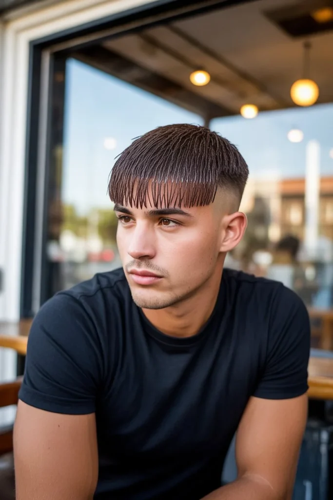 The Textured Curtain Bangs