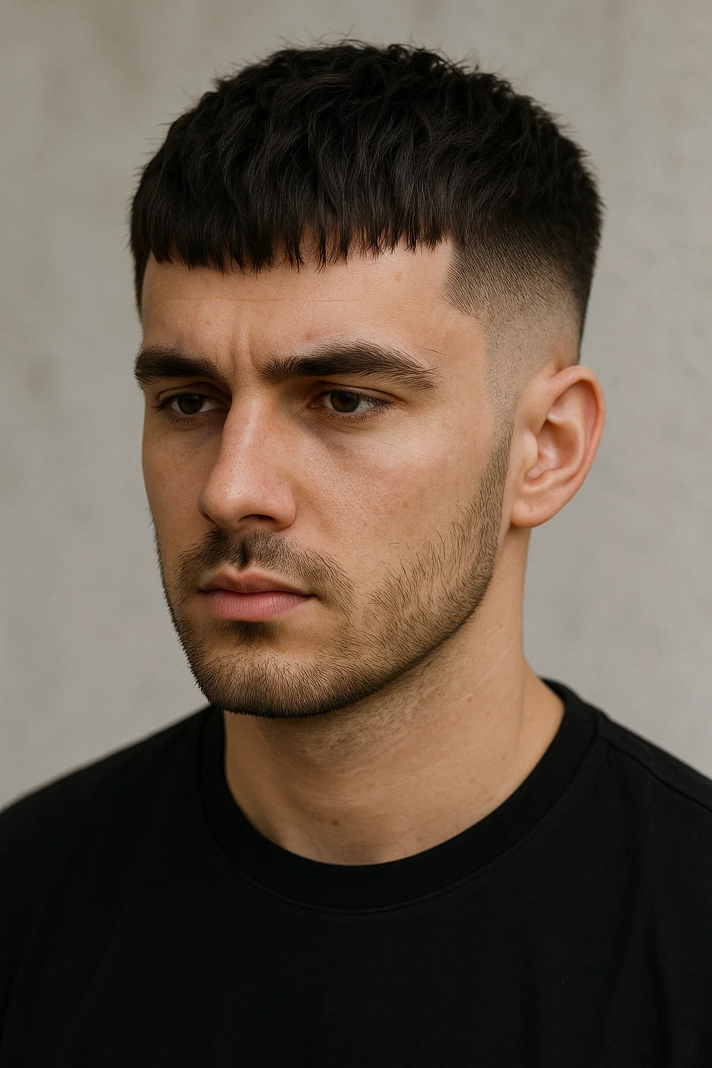 French crop men haircut