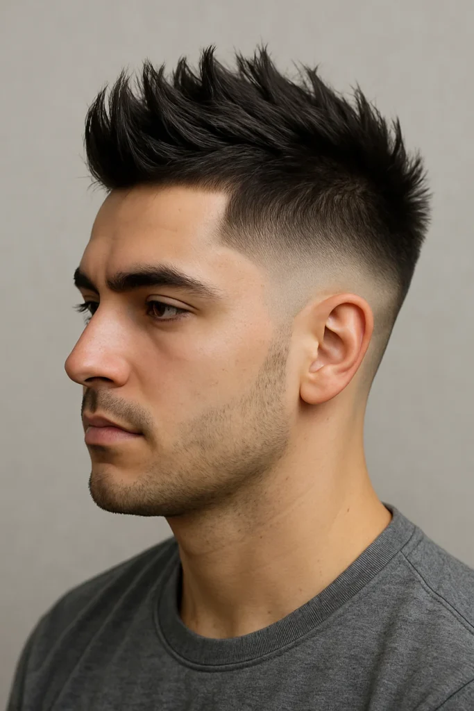 Low Taper Fade with Faux Hawk