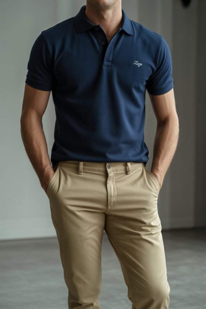 Polo Shirt with Slim Chinos
