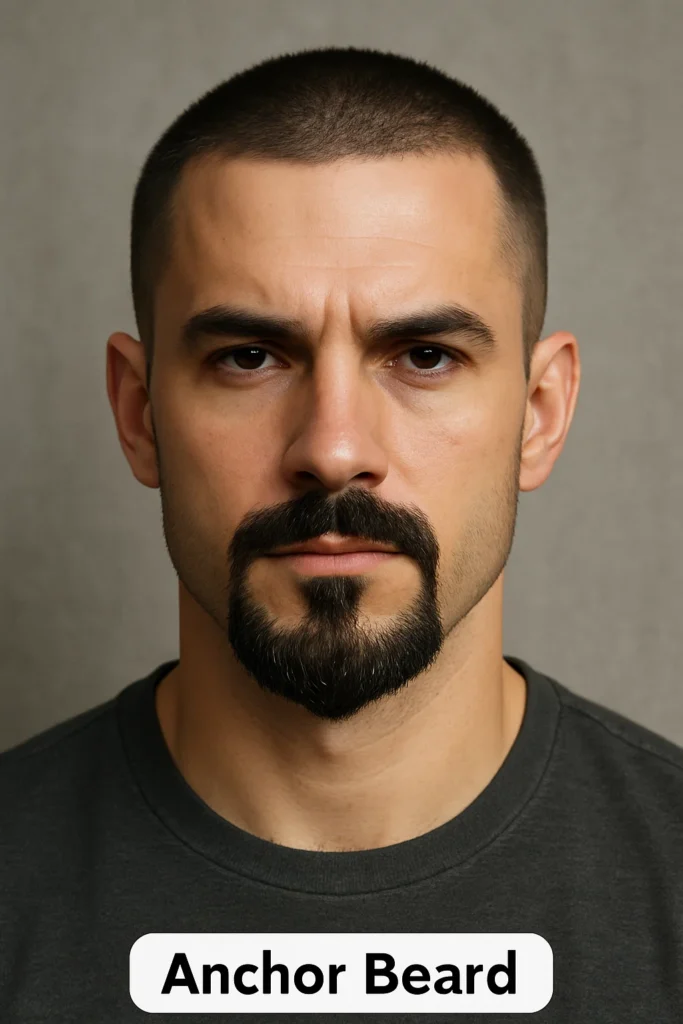 anchor beard with buzz cut