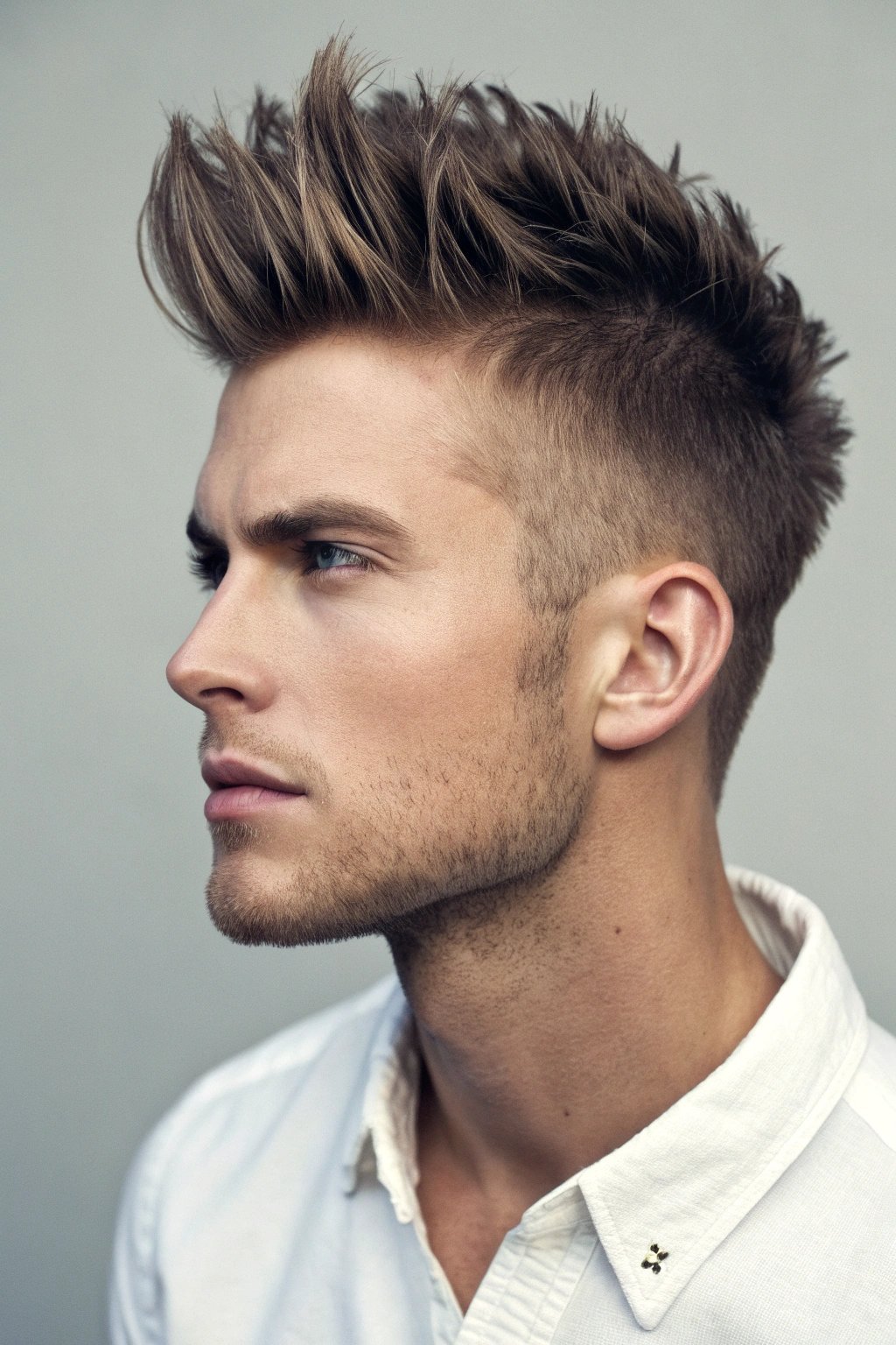 faux hawk men haircut