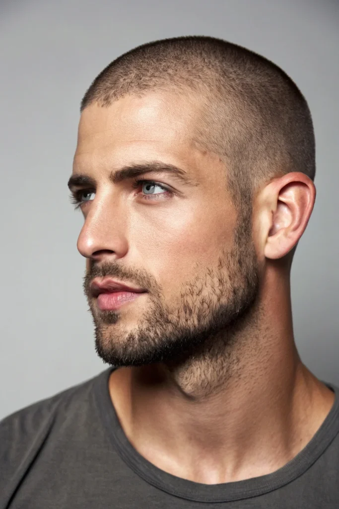 Light Stubble with Buzz Cut