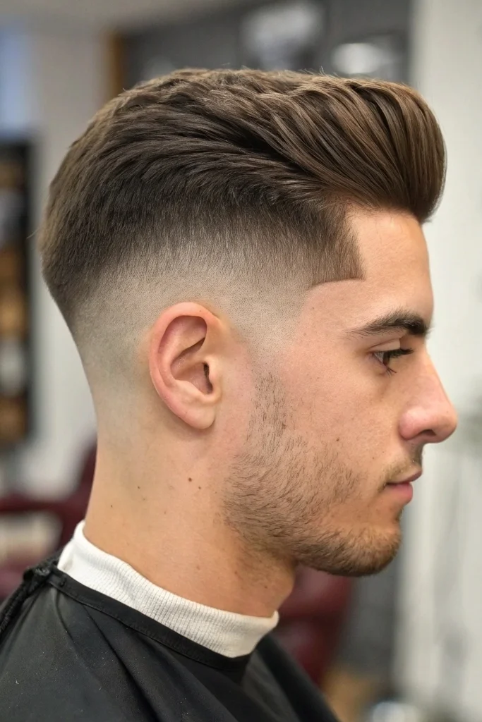 low taper fade haircut style
