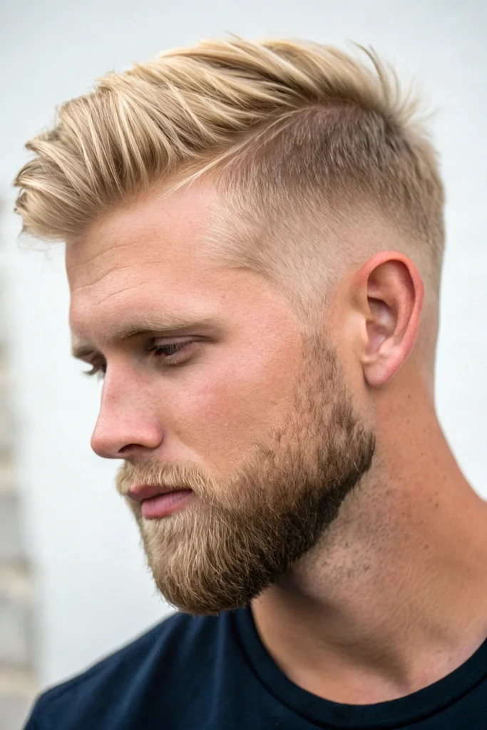 Short Boxed Blonde Beard