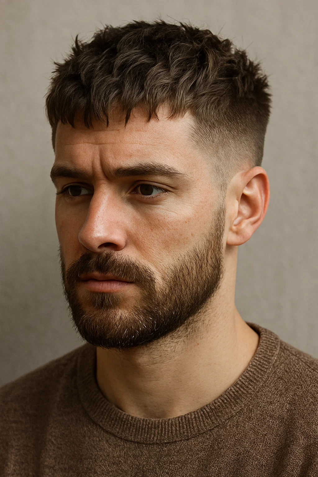 textured crop hair cut