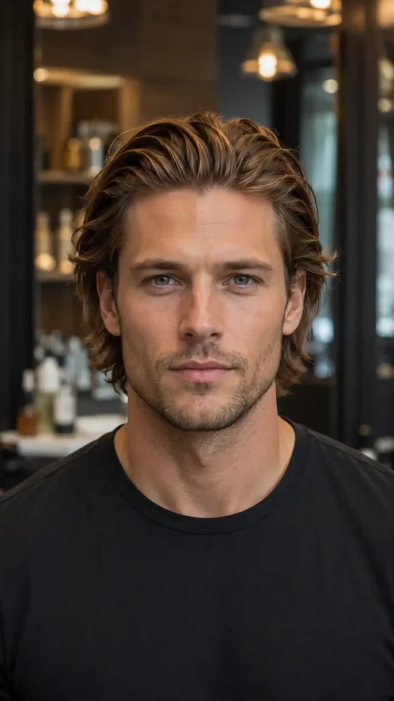 The Slicked-Back Flow Flowy Haircut for Man