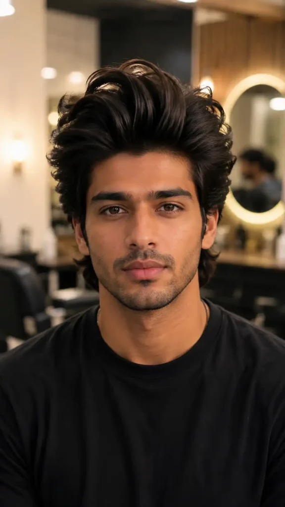 The Voluminous Blowout Flowy Haircut for Man