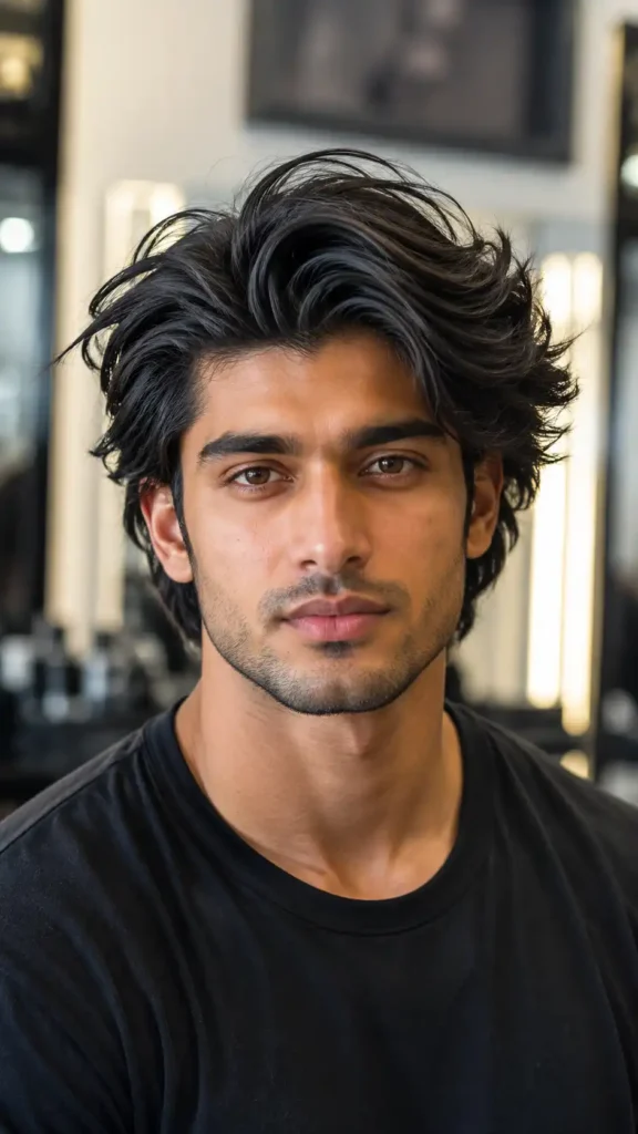The Windswept Flow Flowy Haircut for Man