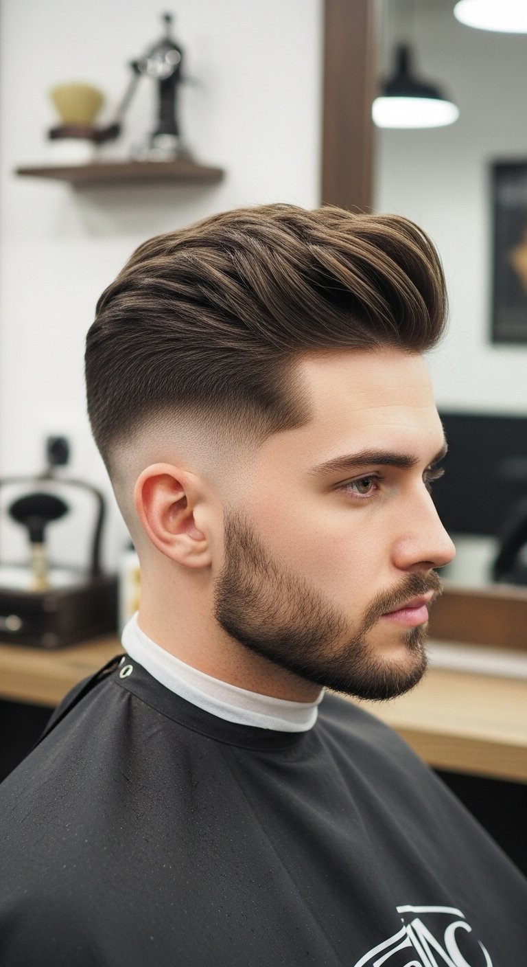 Round Fade From Pompadours to Fades: 20 Hairstyles for Round Faces Men Love ...