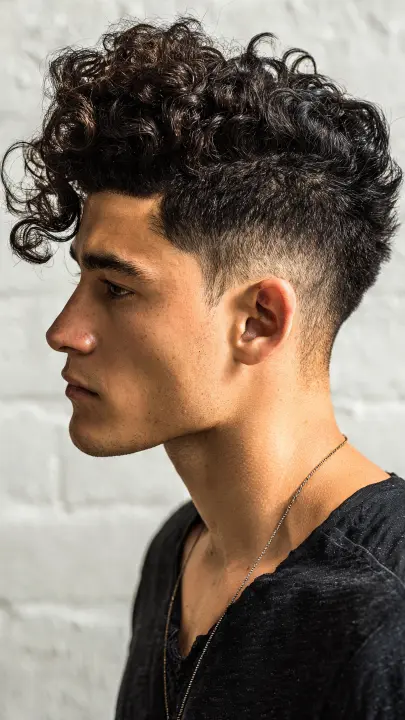 Layered Fade 21 Layered Haircuts for Men with Curly Hair – Stylish & Voluminous ...