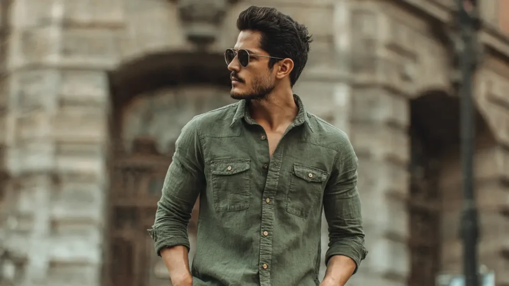 olive-green-shirt-outfits-for-men